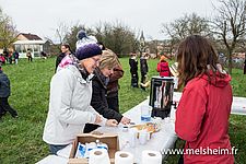 Chasse aux œufs 2015, le stand café