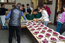 Pot au feu 2014, préparation des assiettes 