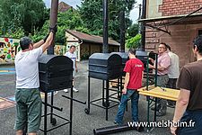 Fête de la Musique 2016, montage des fours à tartes flambées